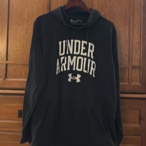 EUC Under Armor Rival Terry Graphic Hoodie Pullover Loose Fit